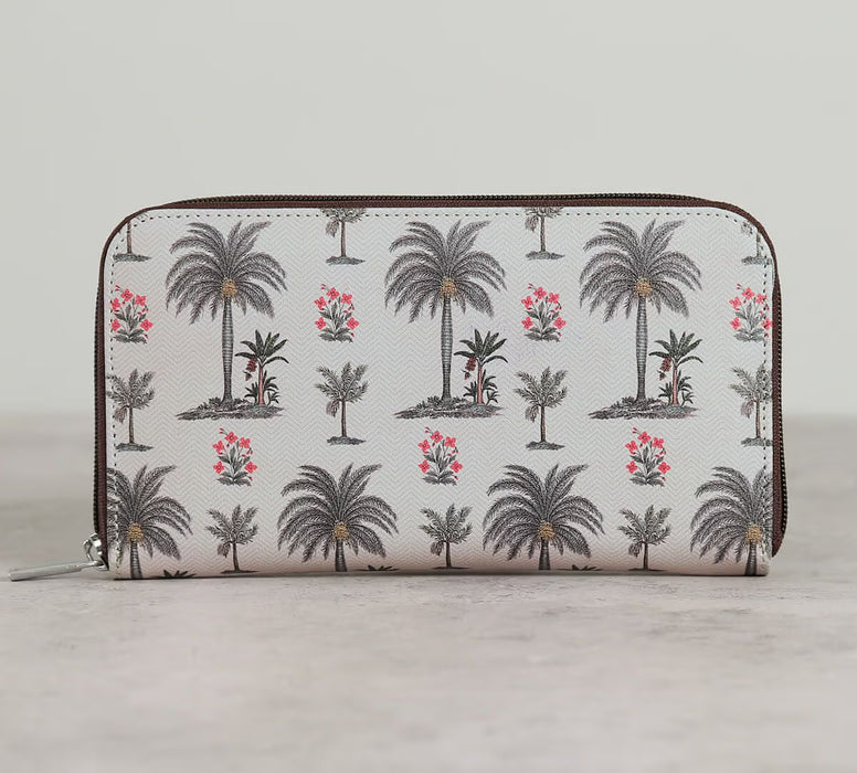 India Circus – Chevron Palms Zipper Wallet