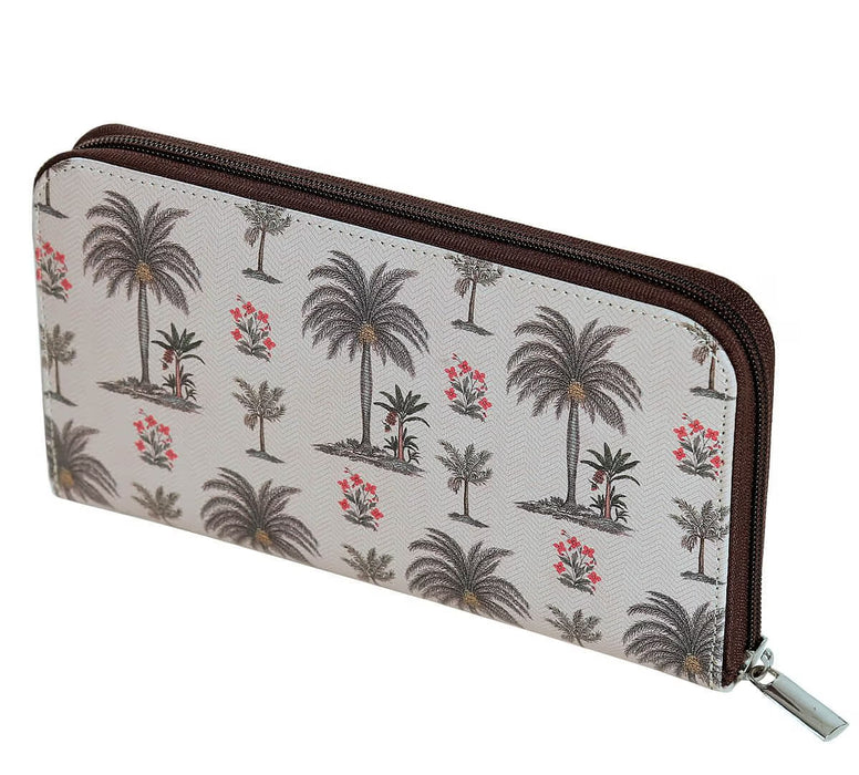India Circus – Chevron Palms Zipper Wallet