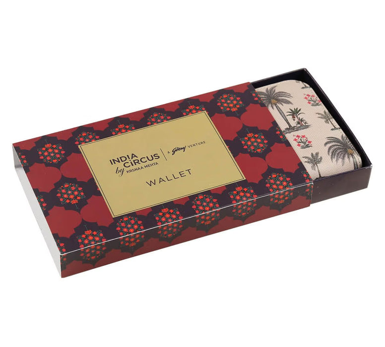 India Circus – Chevron Palms Zipper Wallet