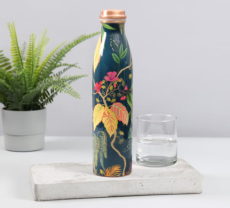 India Circus – Fronds and Florets Copper Bottle – 950 mL