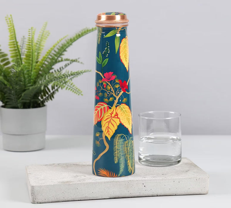 India Circus – Fronds and Florets Tapered Copper Bottle – 750 mL