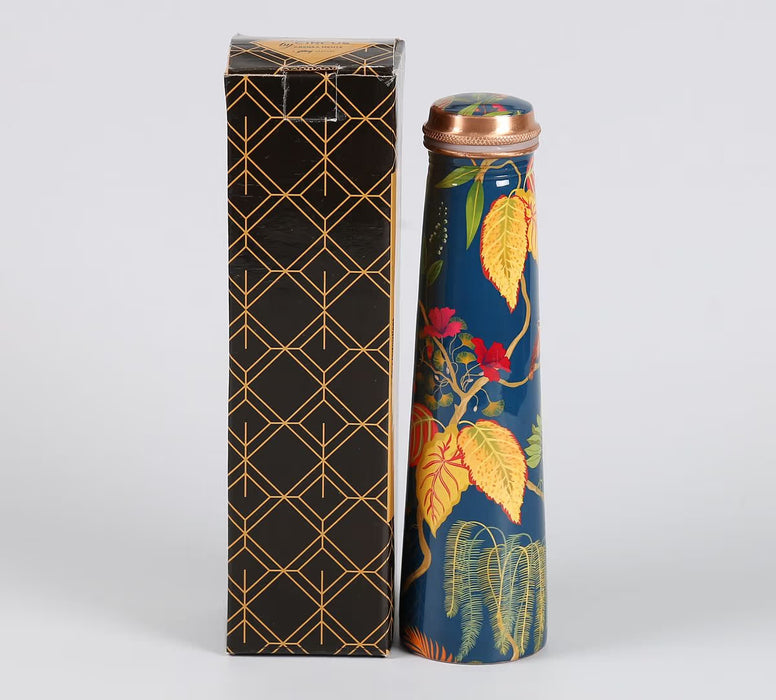 India Circus – Fronds and Florets Tapered Copper Bottle – 750 mL