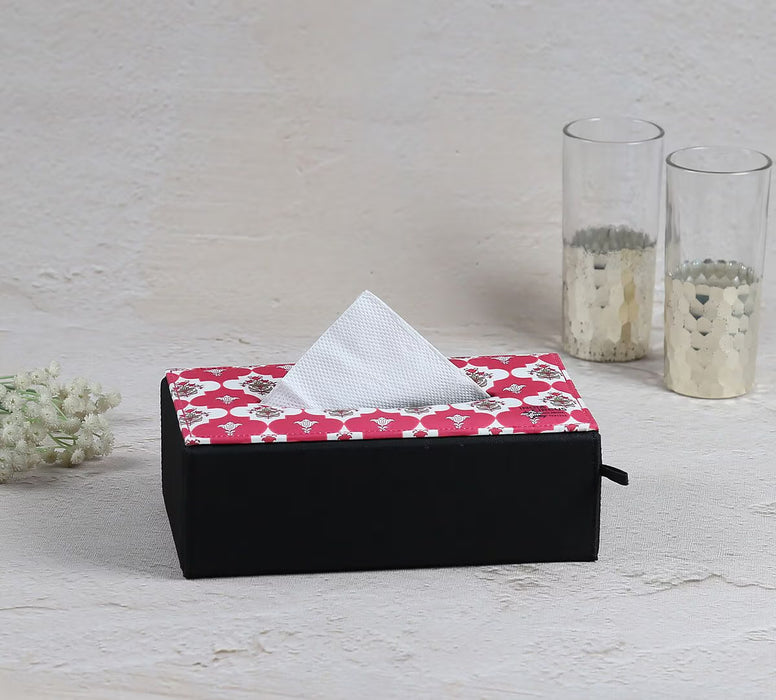 India Circus – Fuchsia Lattice Treasures Tissue Box Holder