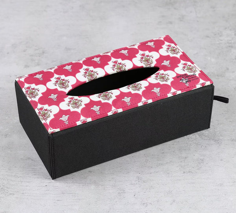 India Circus – Fuchsia Lattice Treasures Tissue Box Holder