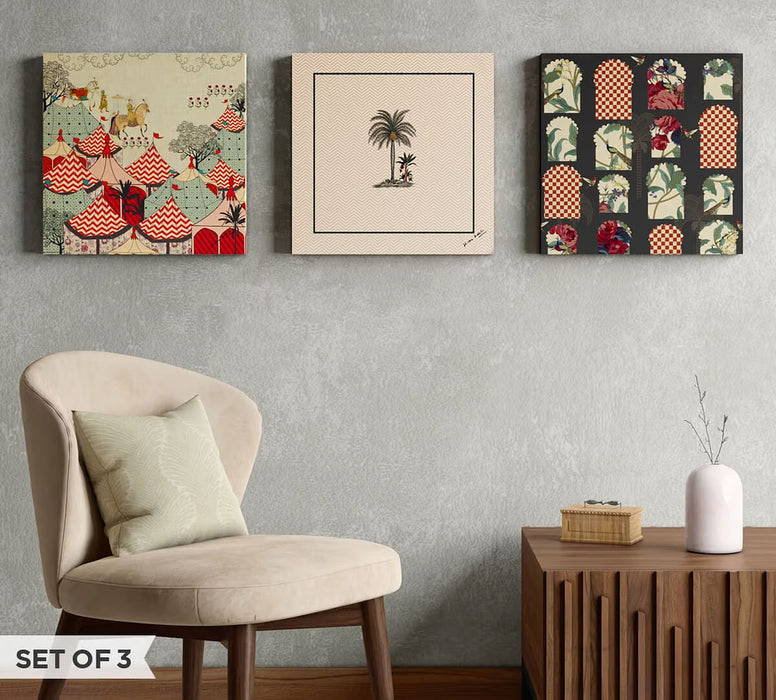 India Circus – Gardening Haven Canvas Wall Art Set of 3