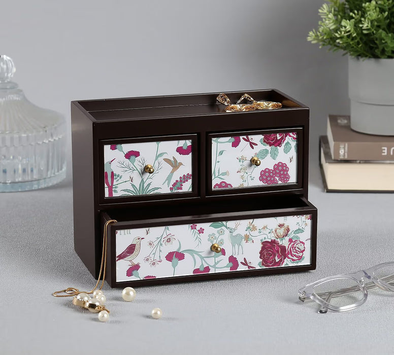 India Circus – Grey Floral Galore Chest of Drawer