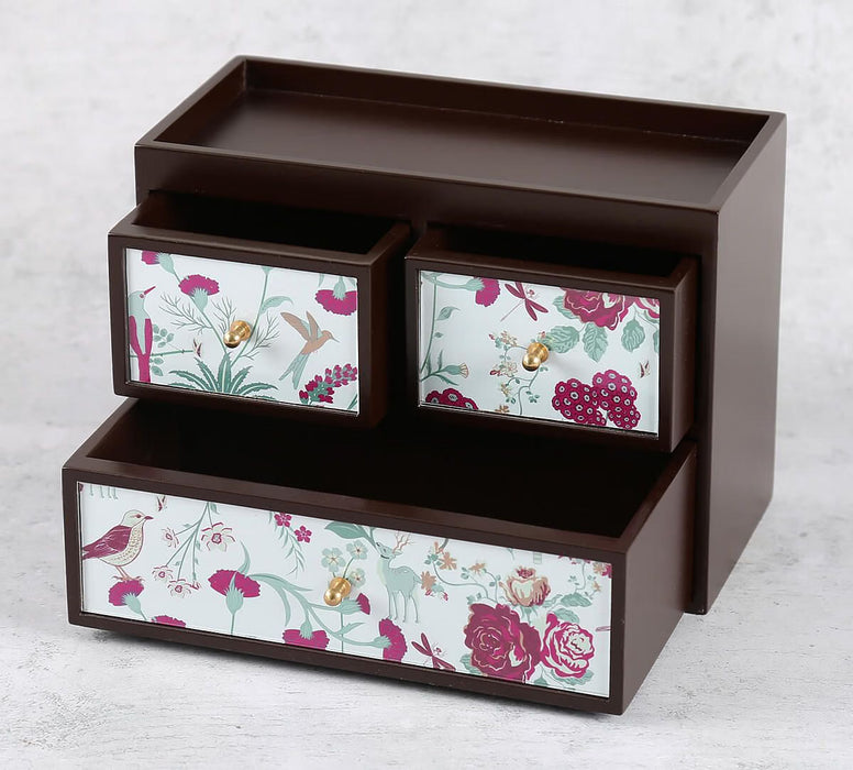 India Circus – Grey Floral Galore Chest of Drawer