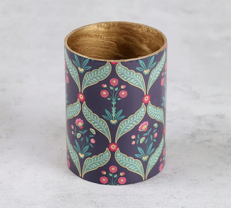 India Circus – Iron Blooming Dahlia Round Pen Holder