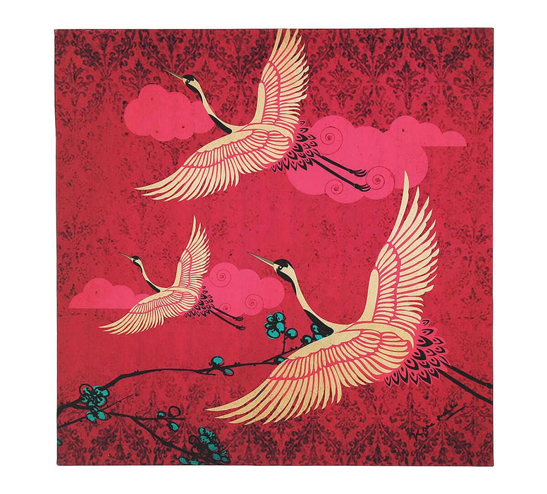 India Circus - Lakeside Crane Flight Canvas Wall Art Set of 3