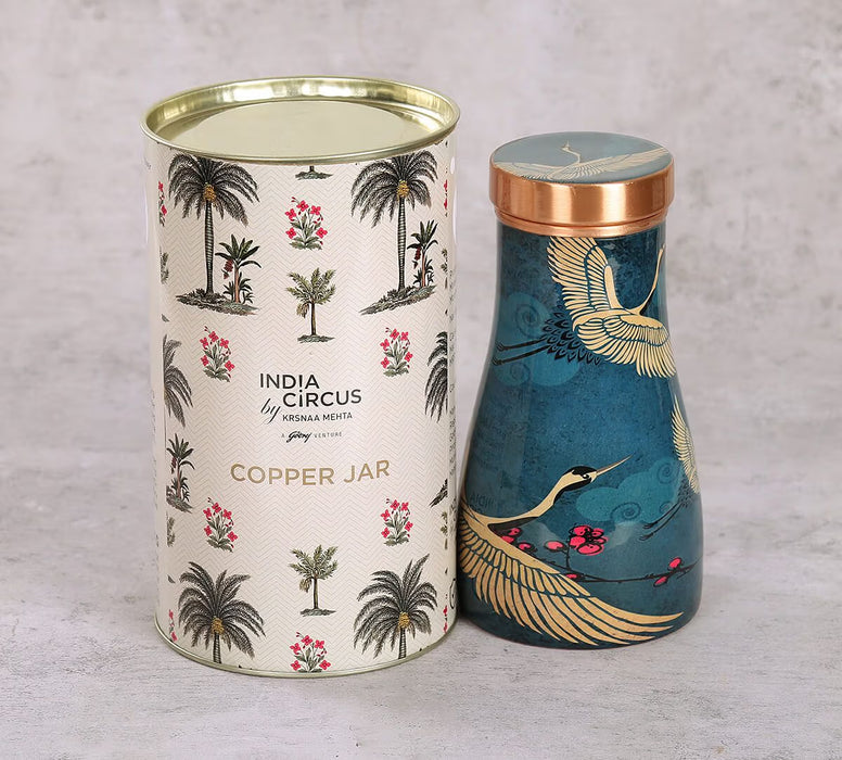 India Circus – Legend of the Cranes Bedside Copper Jar