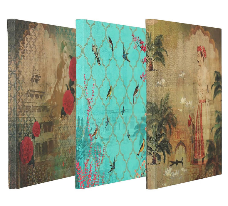 India Circus - Magnate Nirvana Canvas Wall Art Set of 3