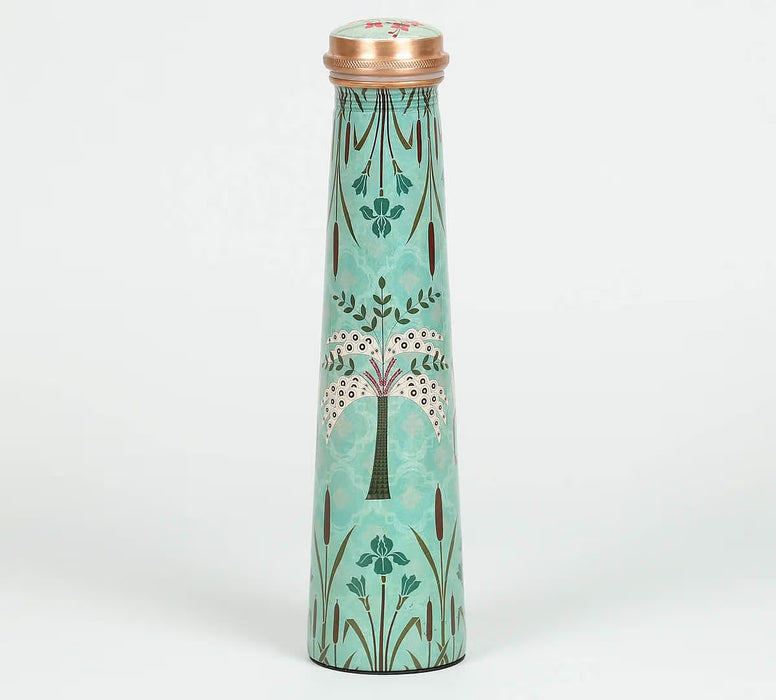 India Circus – Mirroring Deer Garden Tapered Copper Bottle
