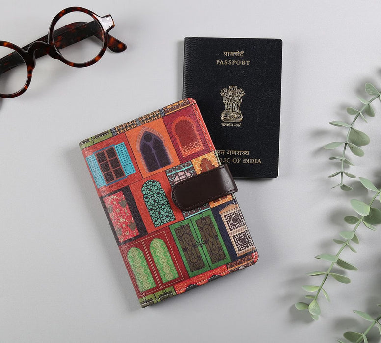 India Circus Mughal Doors Reiteration Passport Cover