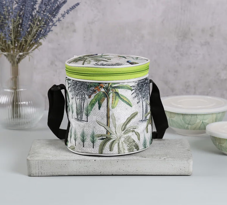 India Circus – Peacock Throne Paradise Round Insulated Lunch Bag