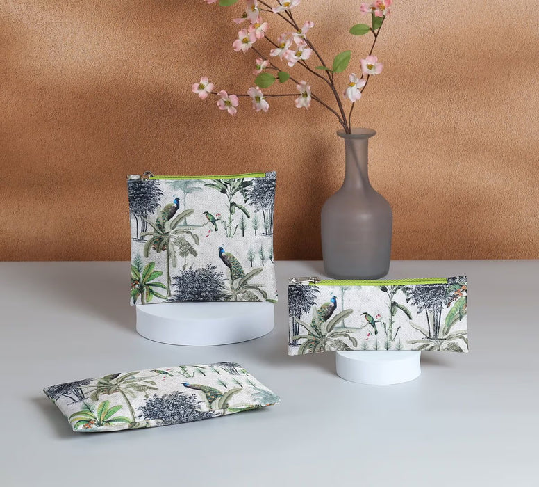 India Circus – Peacock Throne Paradise Utility Pouch Set of 3