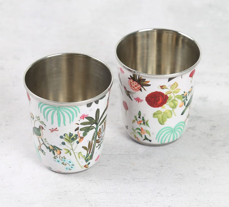 India Circus – Petal and Plume Small Steel Tumbler Set of 2