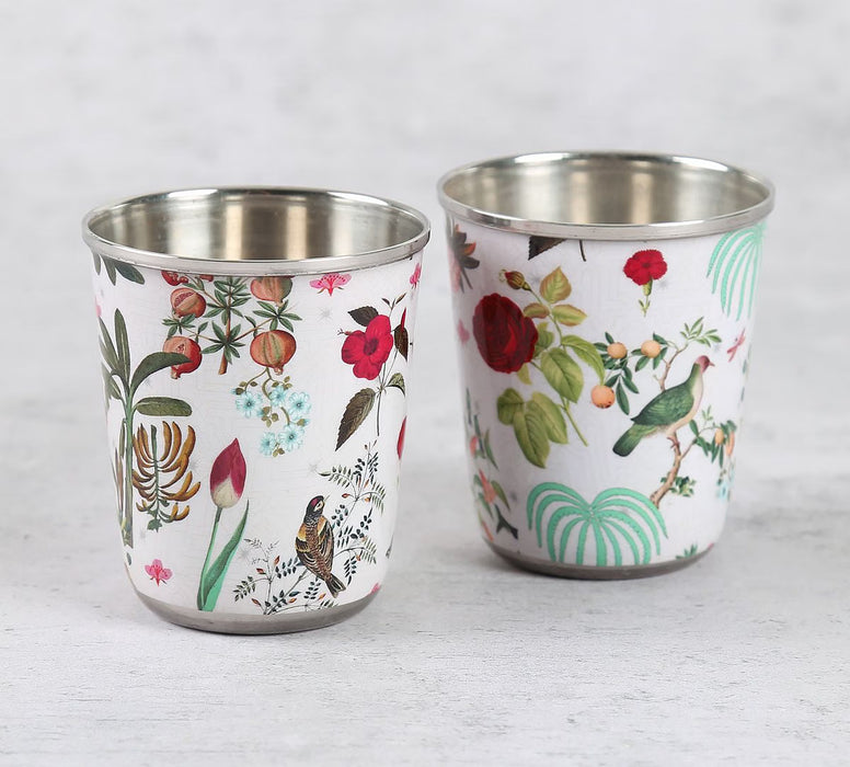 India Circus – Petal and Plume Small Steel Tumbler Set of 2