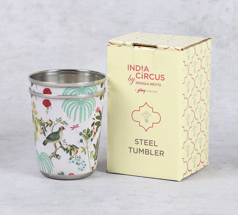 India Circus – Petal and Plume Small Steel Tumbler Set of 2