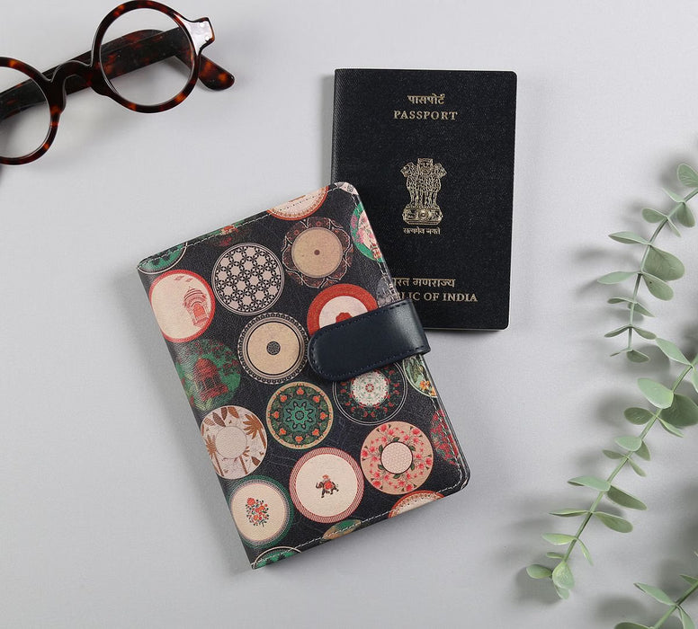 India Circus Platter Portrayal Passport Cover