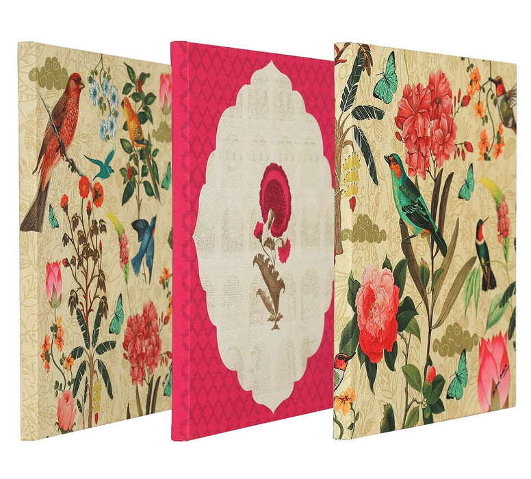 India Circus – Poppy Bird Land Canvas Wall Art Set of 3