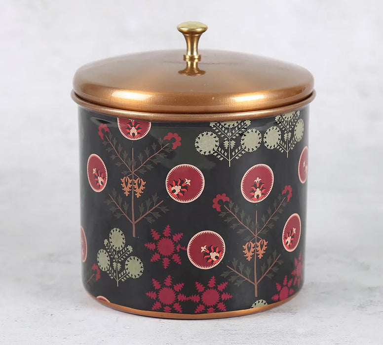 India Circus – Raceme Rosettes Steel Cookie Jar | 1100 mL