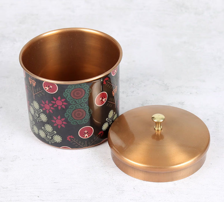 India Circus – Raceme Rosettes Steel Cookie Jar | 1100 mL