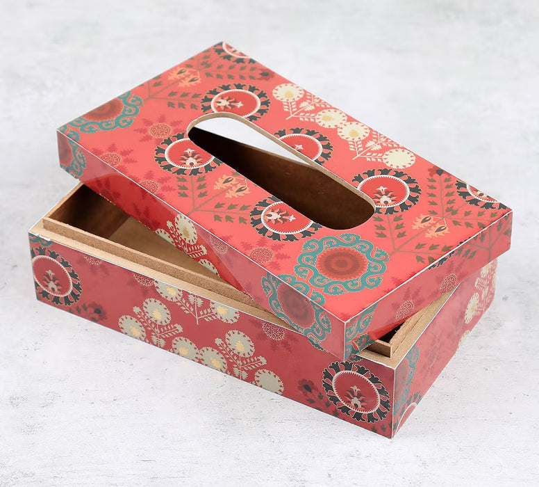 India Circus – Raceme Rosettes Tissue Box Holder