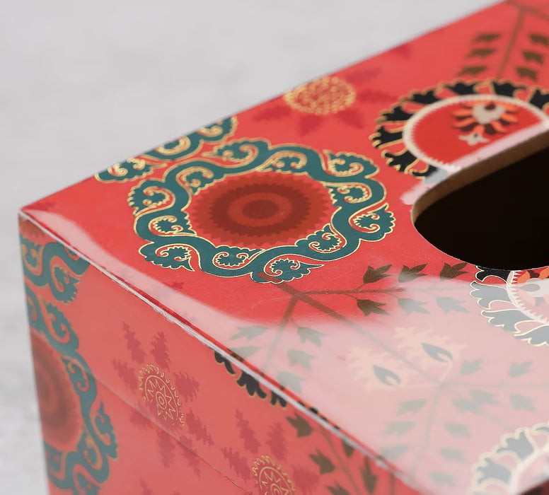India Circus – Raceme Rosettes Tissue Box Holder