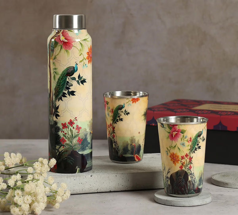 India Circus – River Bank Silvassa Bottle and Tumbler Set