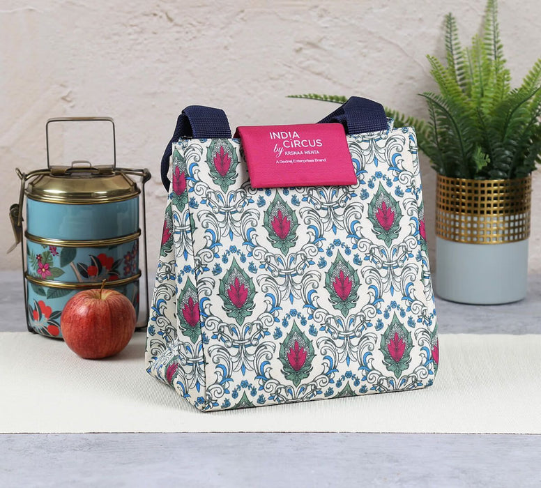 India Circus Rosebuds of Damask Lunch Bag – Stylish & Durable Everyday Carrier