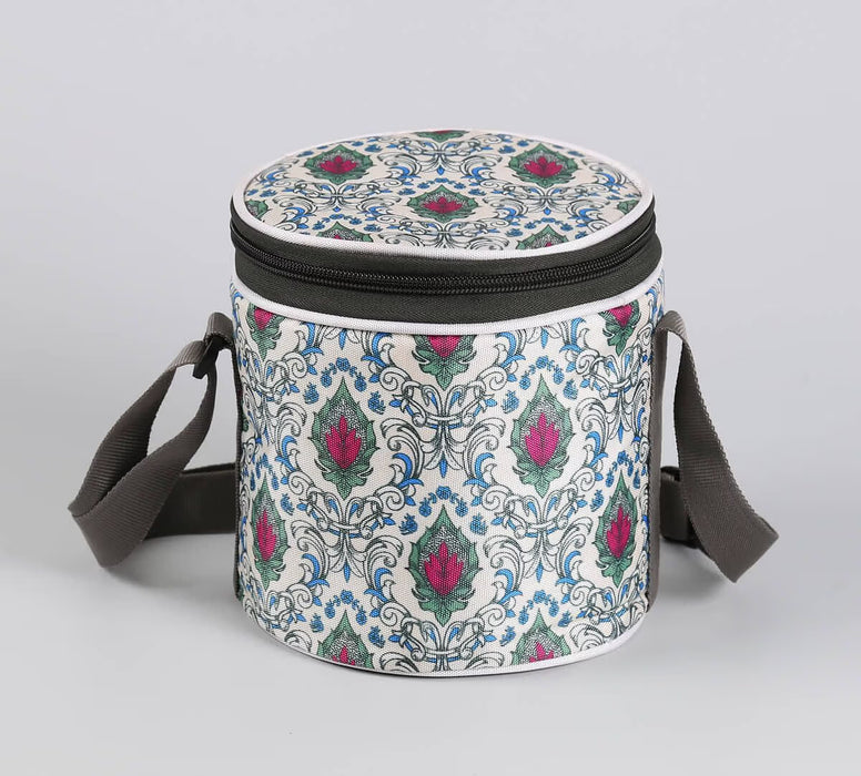 India Circus – Rosebuds of Damask Round Insulated Lunch Bag