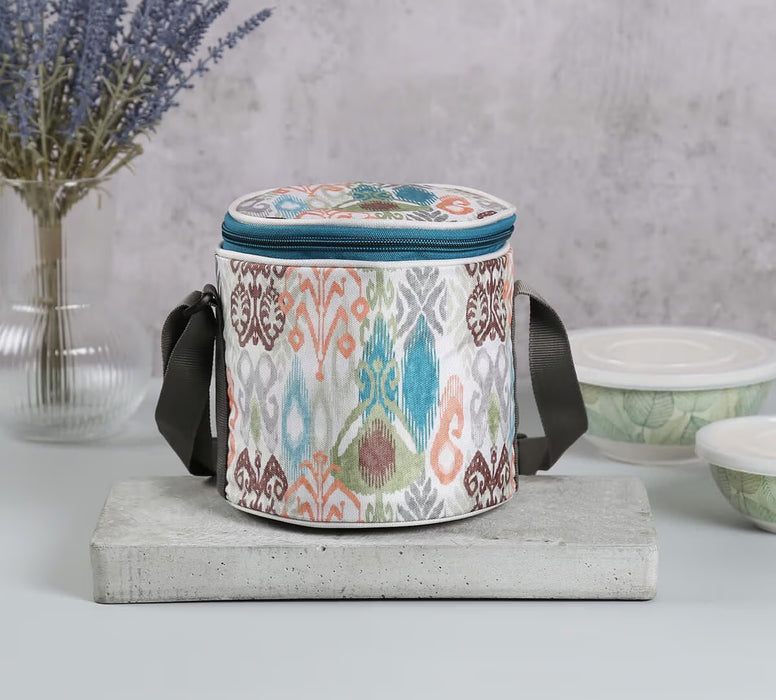 India Circus – Artisans of Earth Round Insulated Lunch Bag