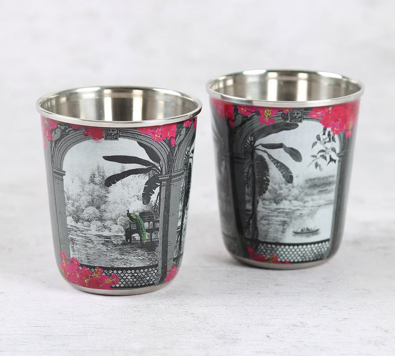 India Circus – Royal Hues Small Steel Tumbler Set of 2