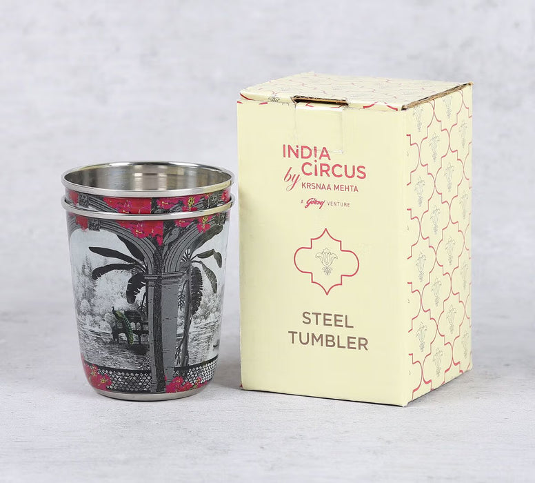India Circus – Royal Hues Small Steel Tumbler Set of 2