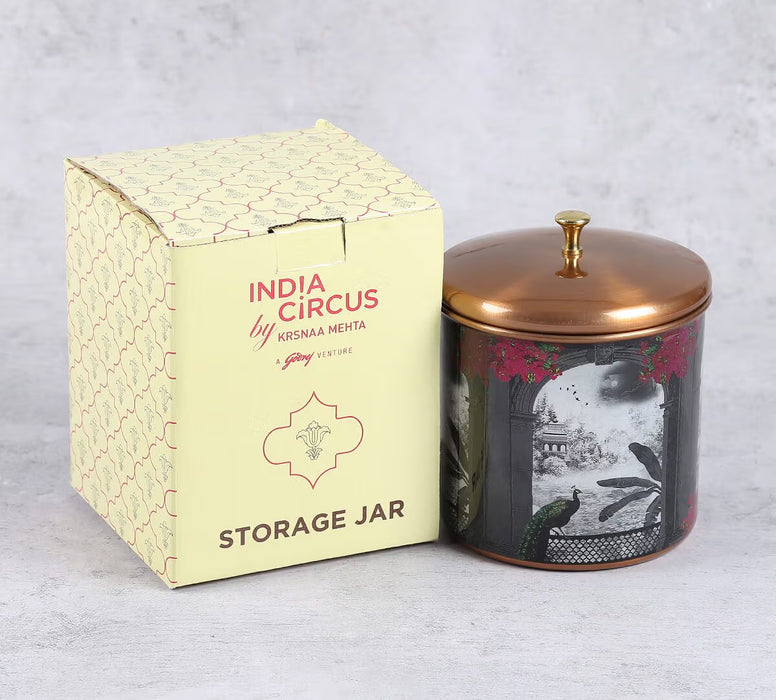 India Circus – Royal Hues Steel Cookie Jar