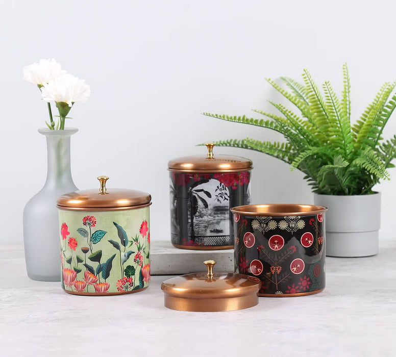 India Circus – Royal Hues Steel Cookie Jar