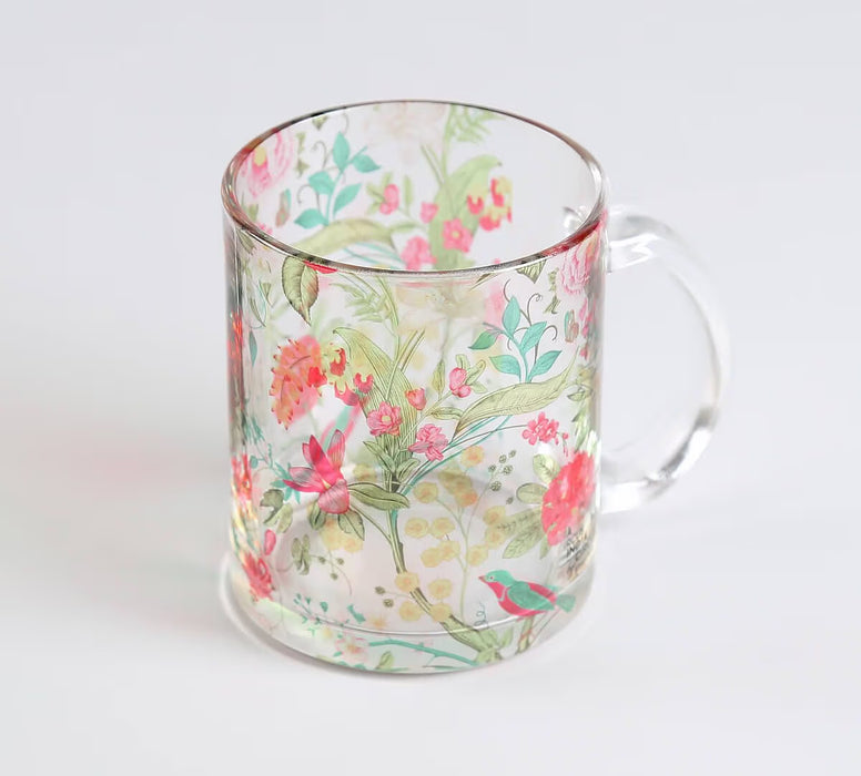 India Circus Rustic Realm Glass Mugs & Coasters Combo – Set of 2