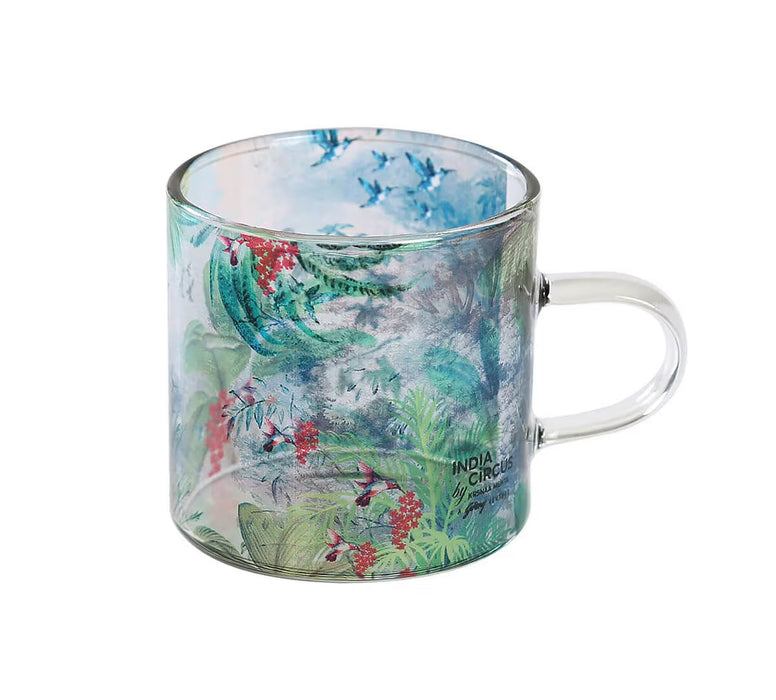India Circus – Tropical View Glass Espresso Mug Set of 4