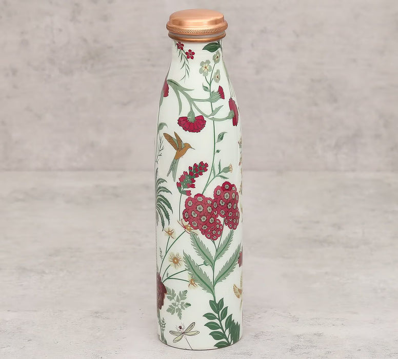India Circus – Grey Floral Galore Copper Bottle