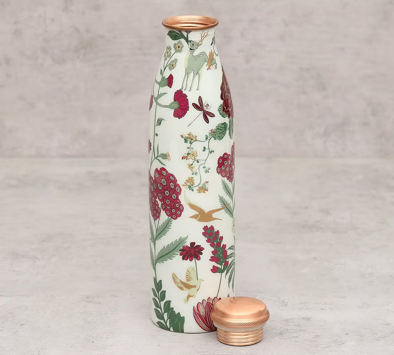 India Circus – Grey Floral Galore Copper Bottle