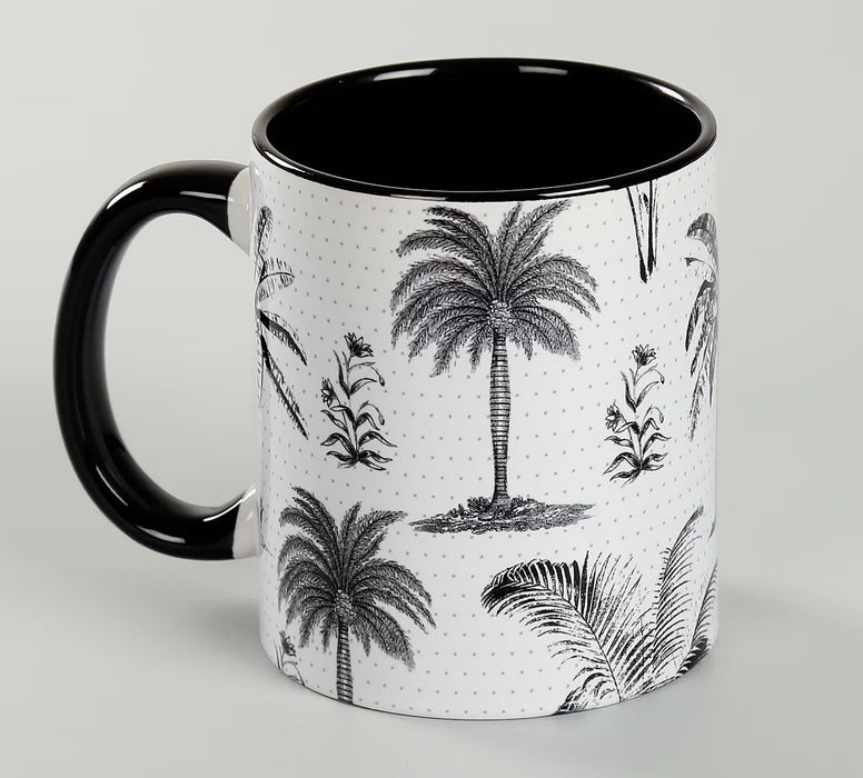 India Circus – Monochrome Palms Coffee Mug