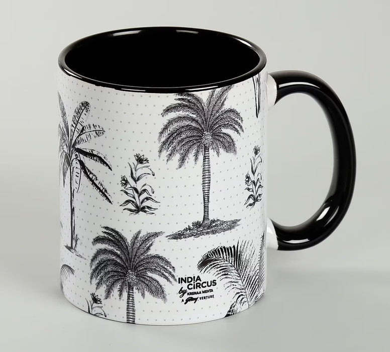 India Circus – Monochrome Palms Coffee Mug