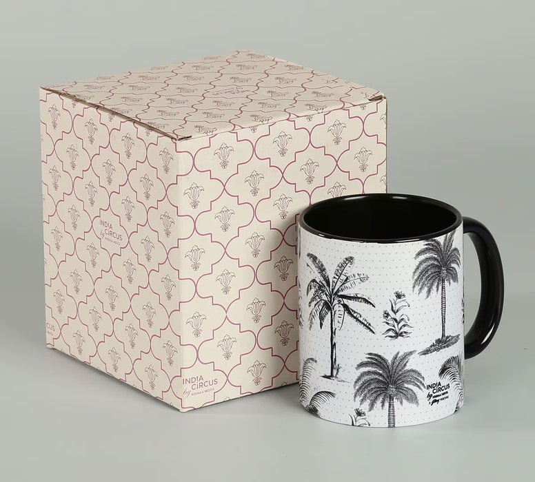 India Circus – Monochrome Palms Coffee Mug