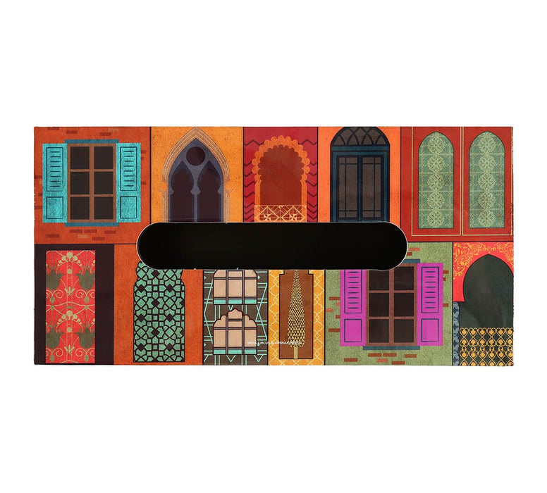 INDIA CIRCUS - Tissue Box Holder | Mughal Doors Reiteration
