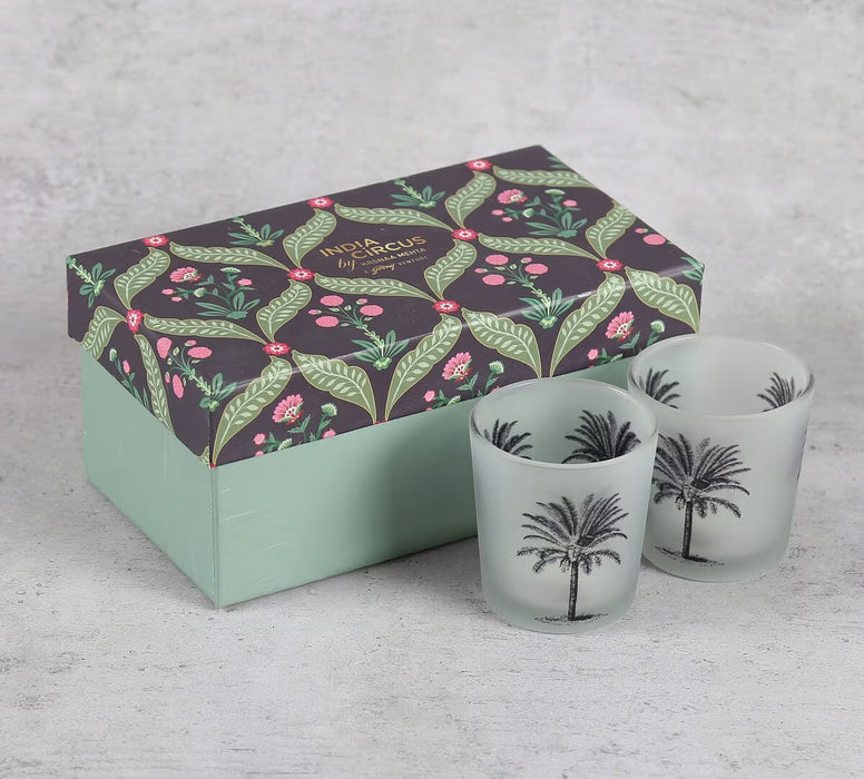 India Circus – Palm Parade Tea Light Holder Set of 2