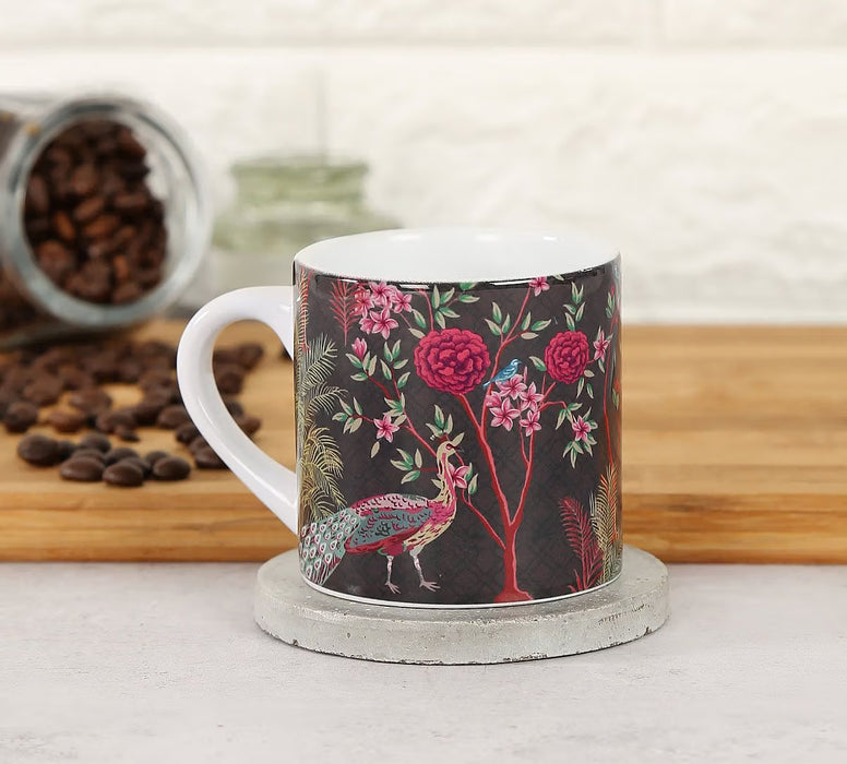India Circus – Peacock Garden Espresso Mug (177 ml)