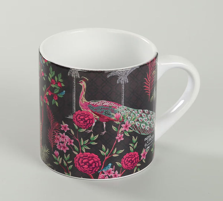 India Circus – Peacock Garden Espresso Mug (177 ml)
