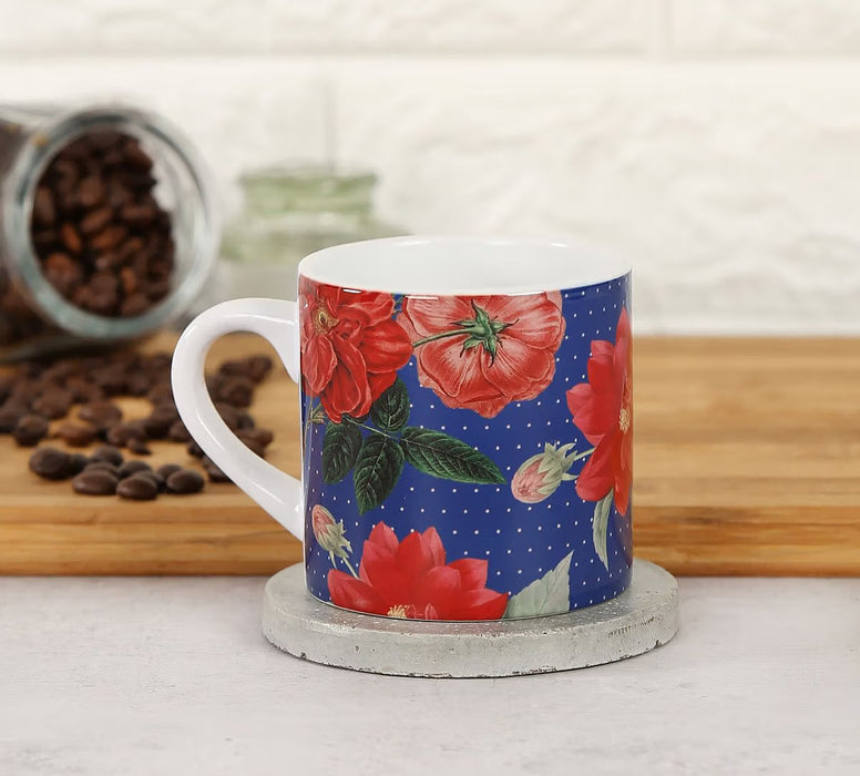 India Circus – Red Blooms Espresso Mug (177 ml)