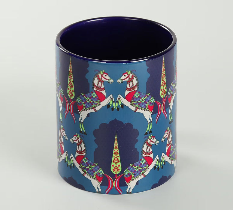 India Circus – Royal Kaleidoscope Coffee Mug by Krsnaa Mehta