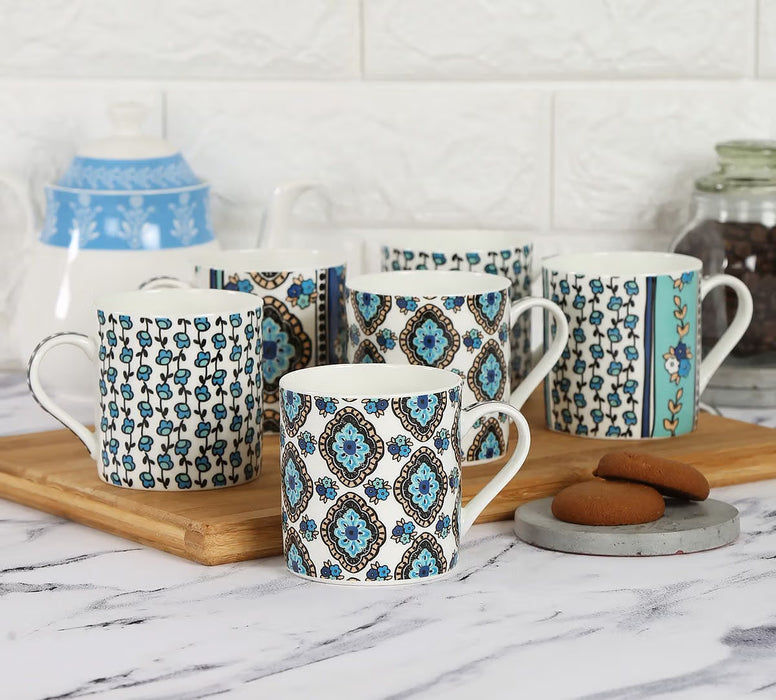 India Circus – Sketch Pattern Coffee Mug Set of 6